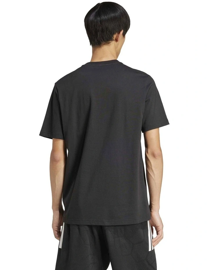 House of Tiro Linear Graphic Tee in Black image 2