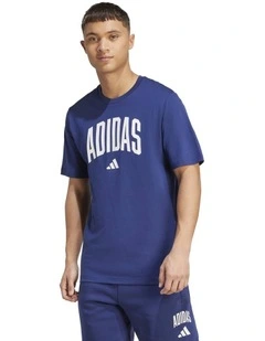 Collegiate Lineage Graphic T-shirt in Dark Blue