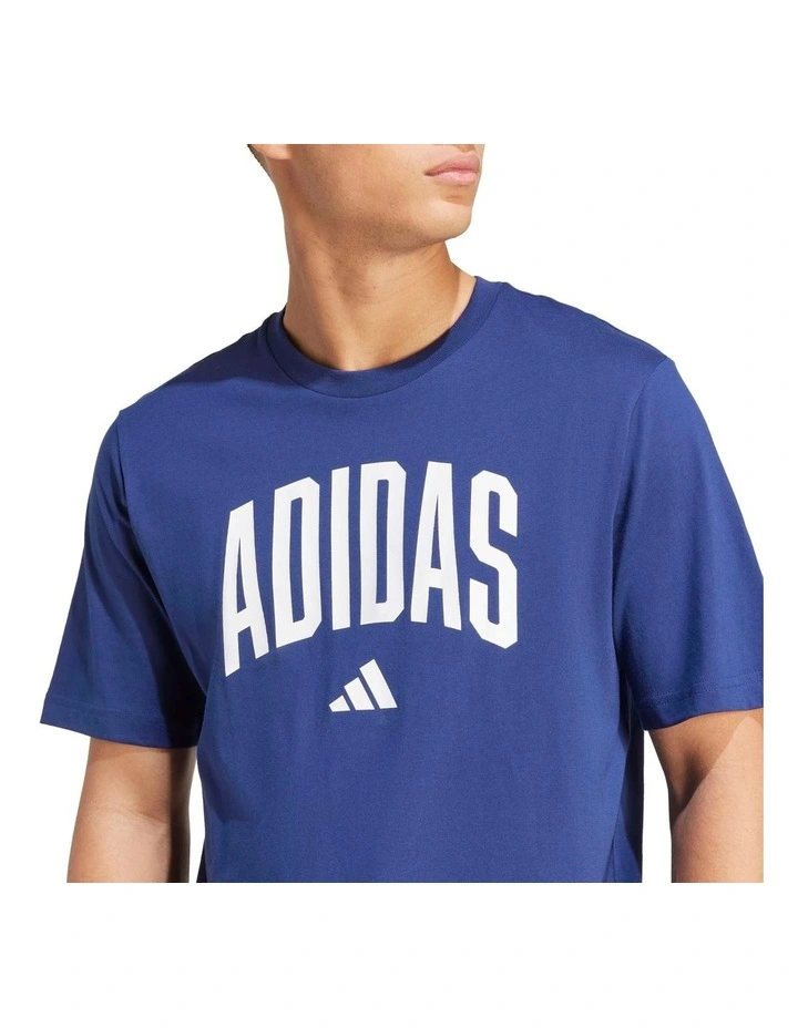 Collegiate Lineage Graphic T-shirt in Dark Blue image 4