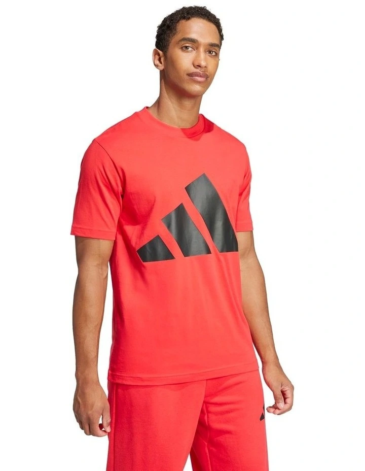 Essentials Big Logo Tee in Red image 1