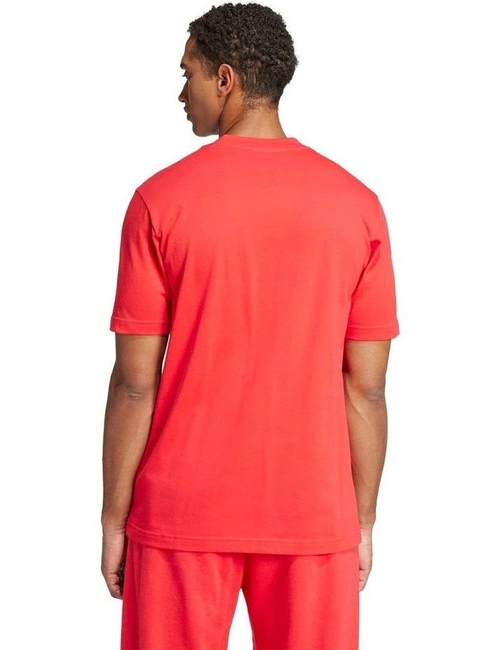 Essentials Big Logo Tee in Red image 2