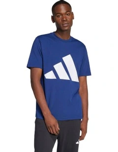 Essentials Big Logo Tee in Blue