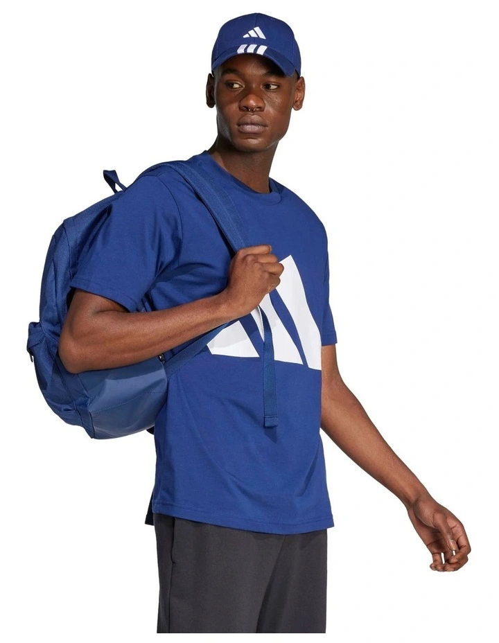 Essentials Big Logo Tee in Blue image 3