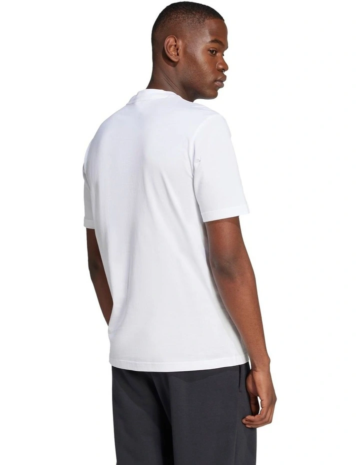 Essentials Big Logo Tee in White image 2