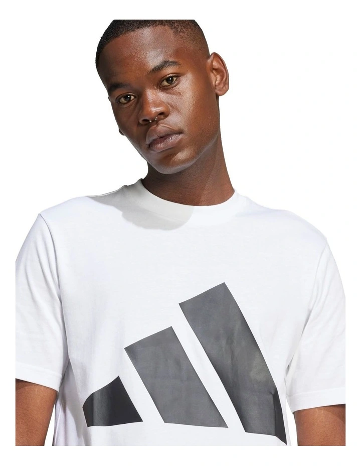 Essentials Big Logo Tee in White image 4