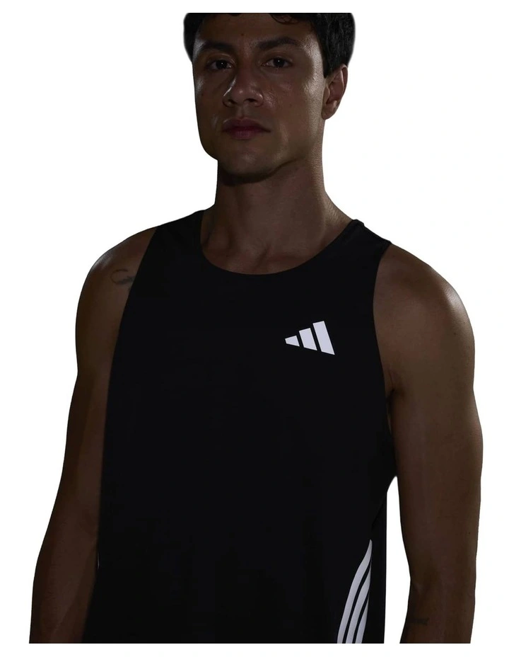 Climacool Running Tank Top in Black image 6