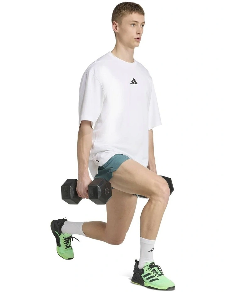 PrimeLift Workout Oversize T-shirt in White image 3