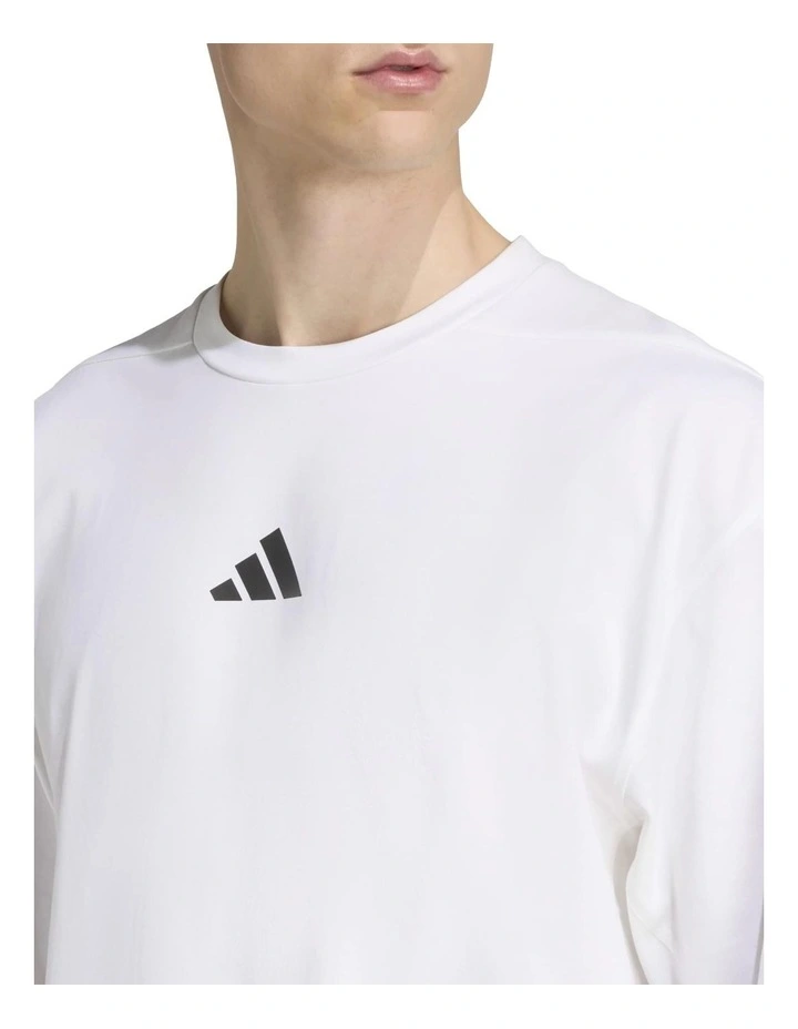 PrimeLift Workout Oversize T-shirt in White image 6