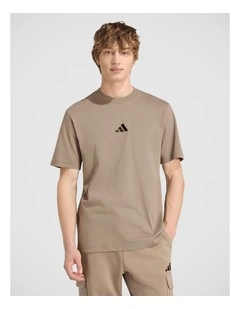 Essentials Small Logo Single Jersey T-Shirt in Khaki