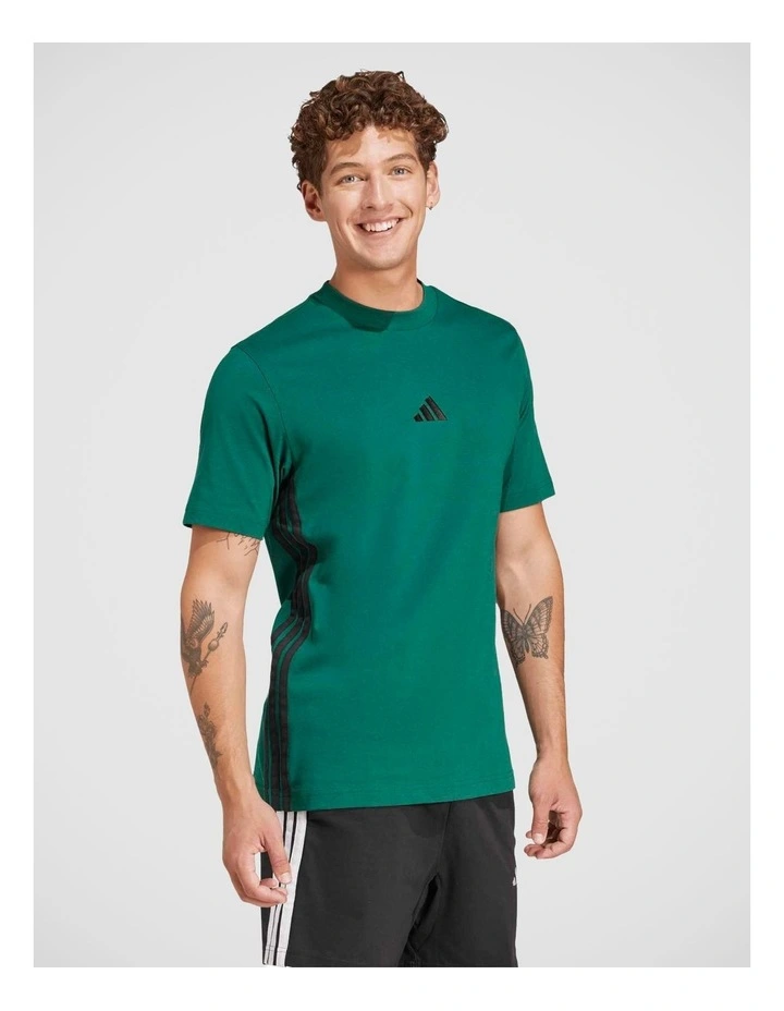 Essentials 3-Stripes Single Jersey T-Shirt image 3