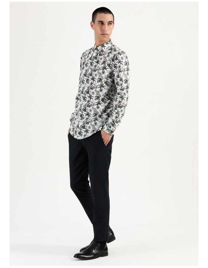 Arran Floral Long Sleeve Stretch Slim Shirt