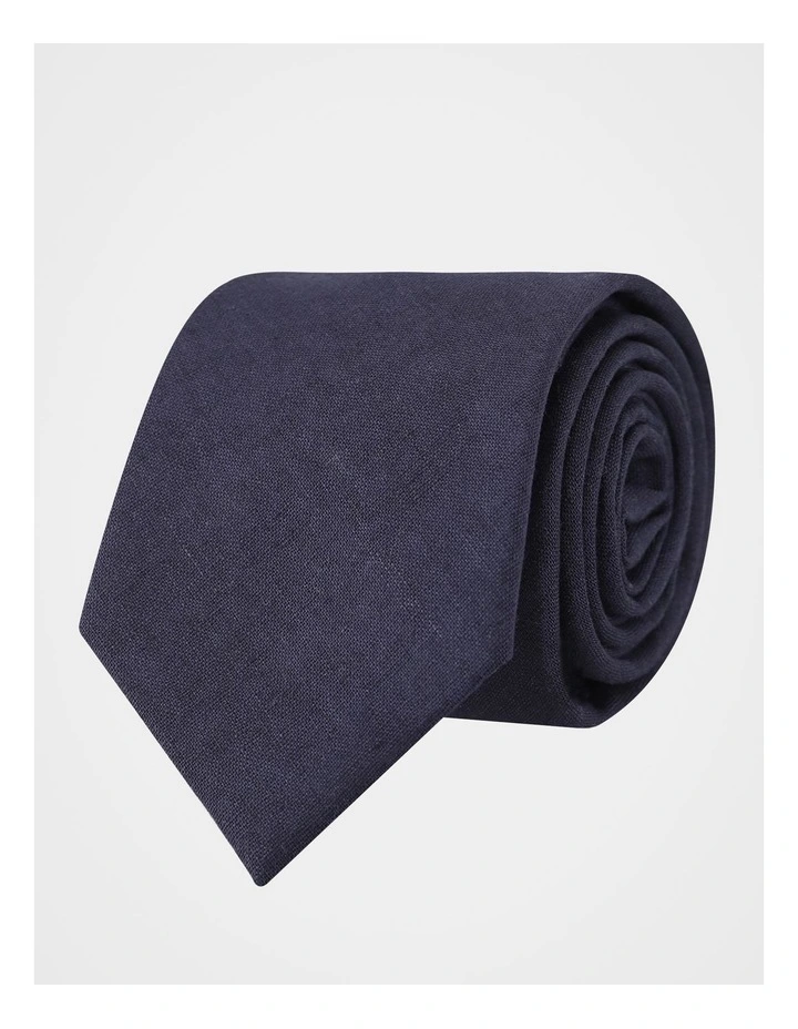 LINEN TEXTURED TIE image 1