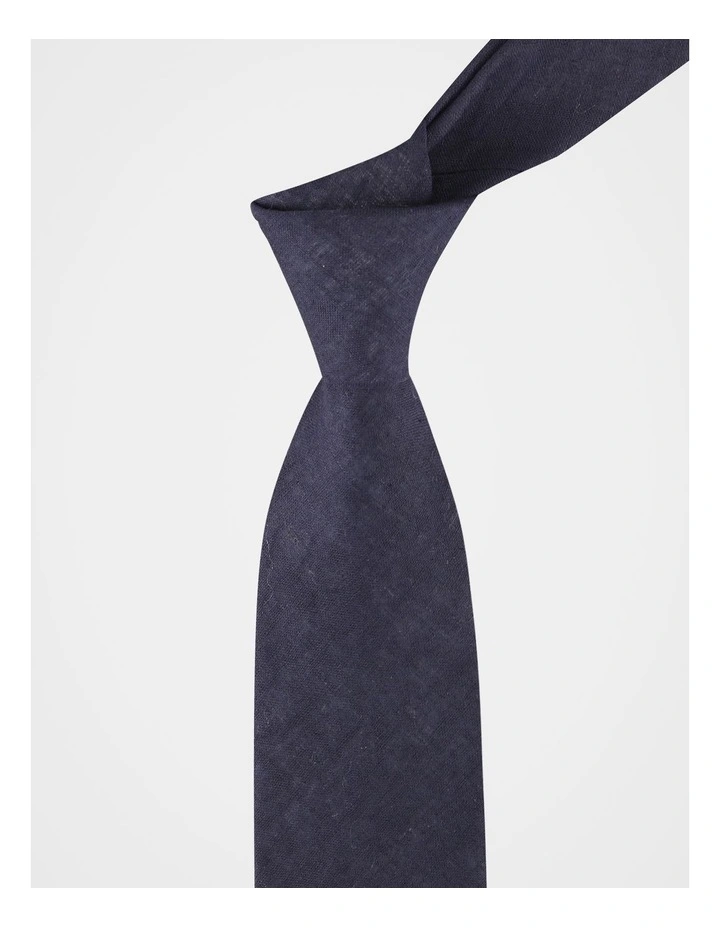LINEN TEXTURED TIE image 2