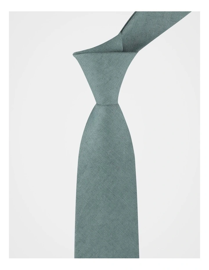 LINEN TEXTURED TIE image 2