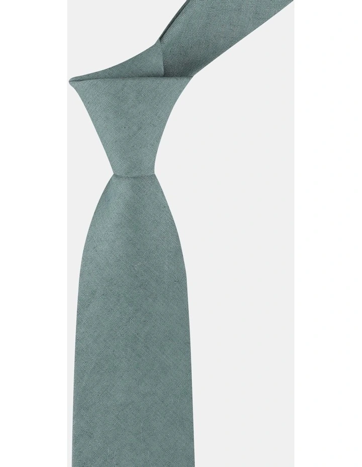 LINEN TEXTURED TIE image 2