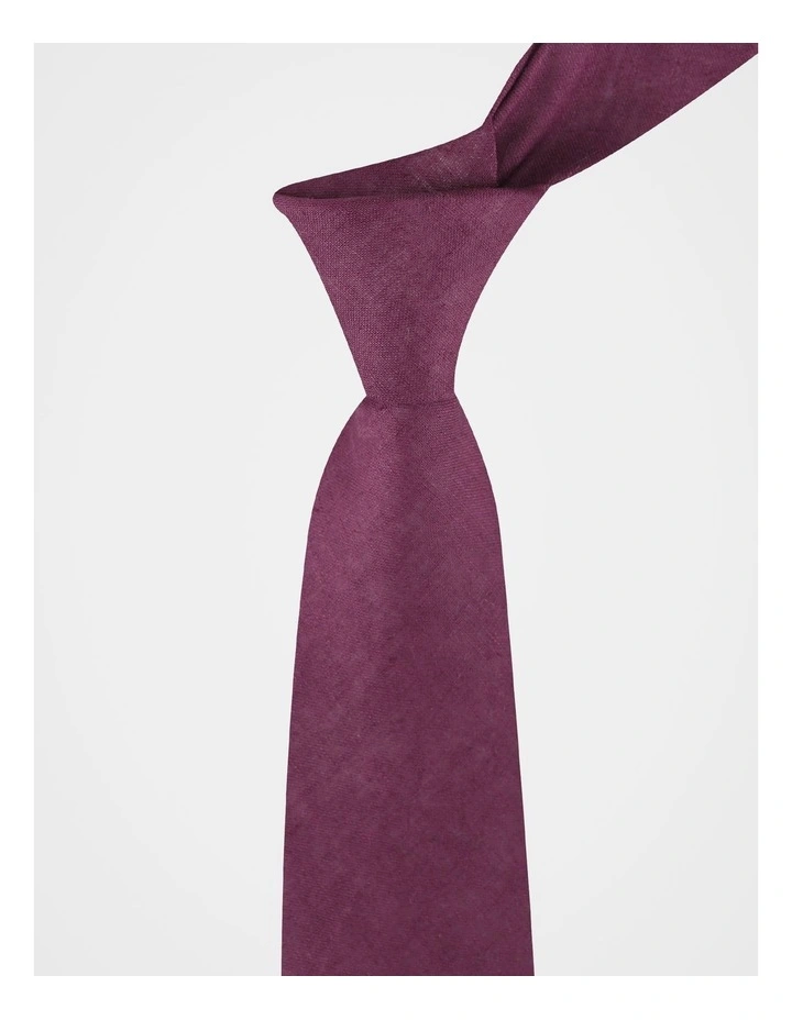 LINEN TEXTURED TIE image 2
