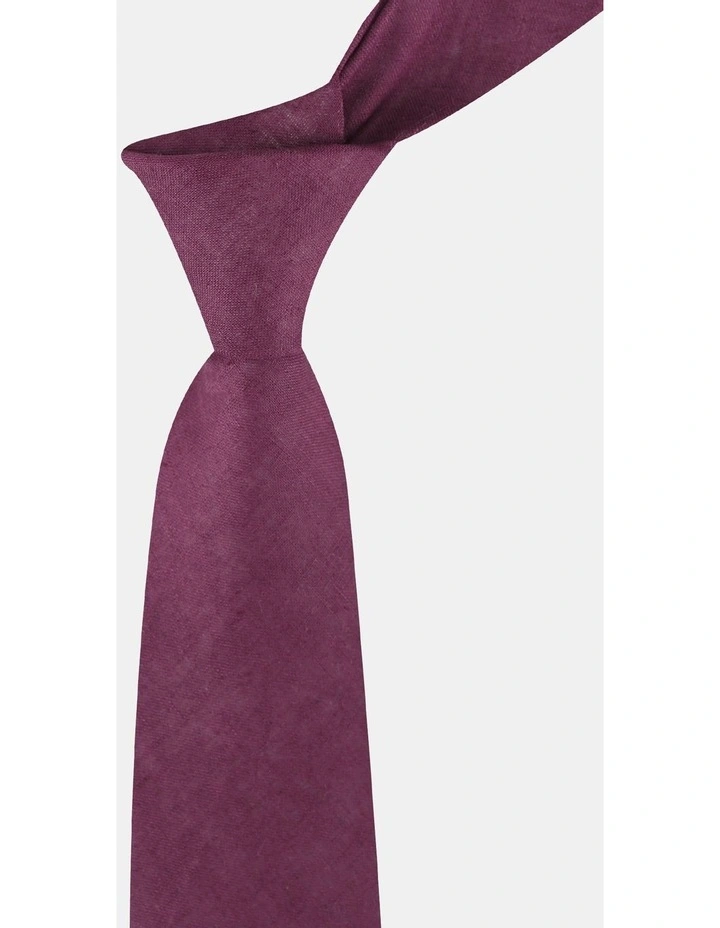 LINEN TEXTURED TIE image 2