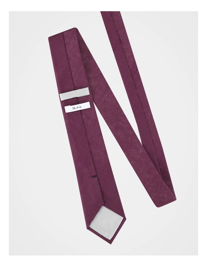 LINEN TEXTURED TIE image 3