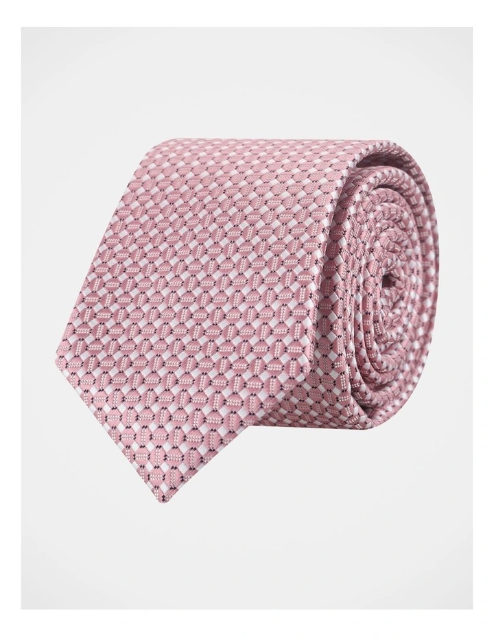 BLAQ JAQUARD TIE ROSE image 1