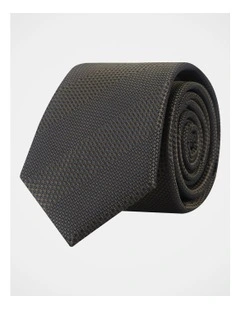 BLAQ TEXTURED STRIPE TIE OLIVE