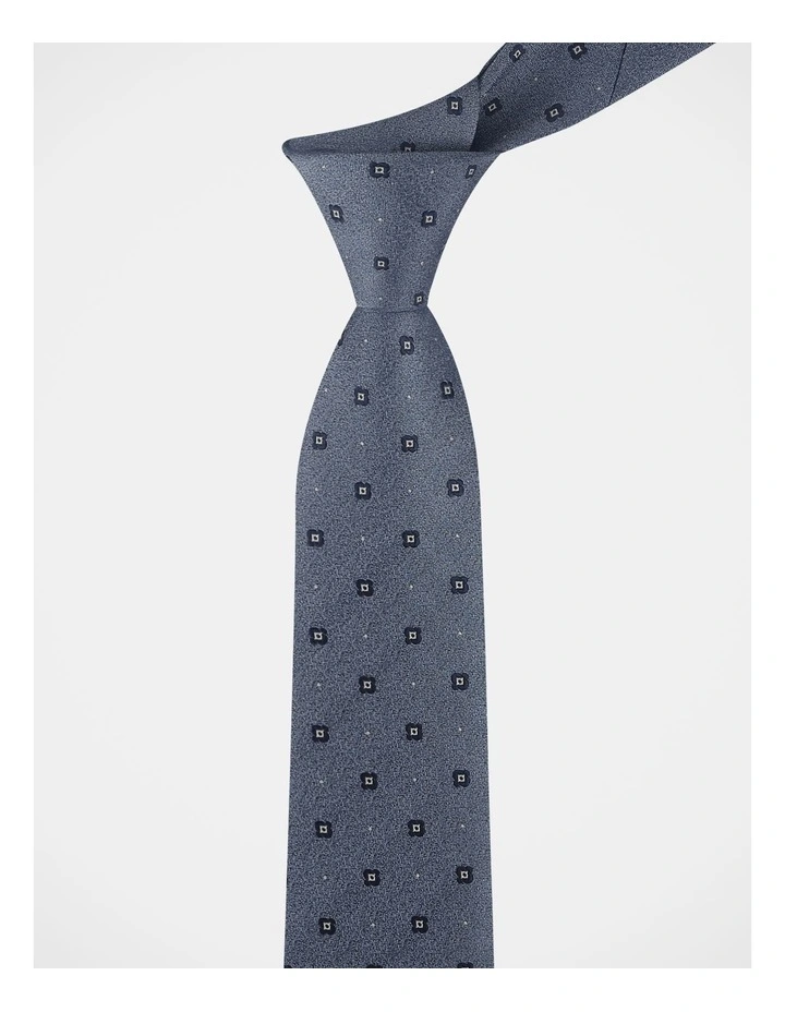 BLAQ JACUARD TIE BLUE image 2