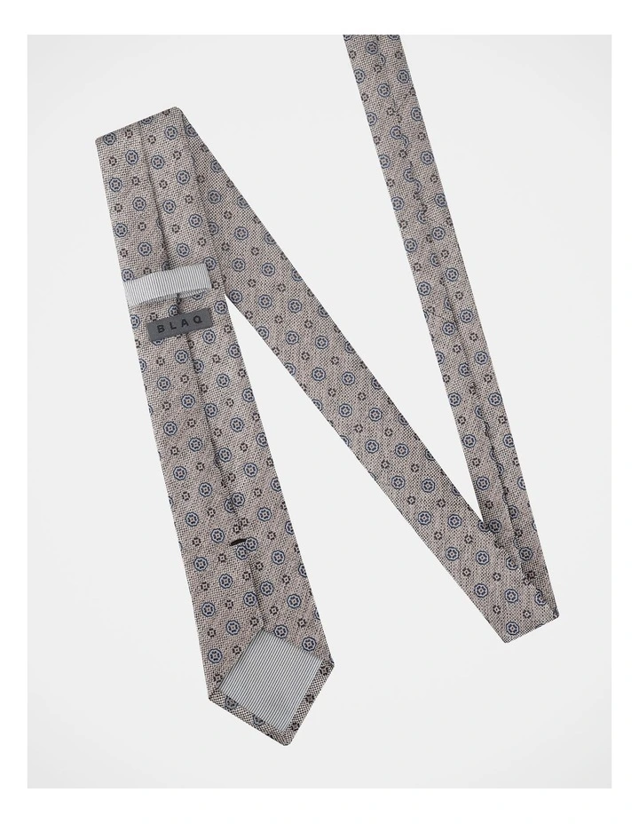 BLAQ PATTERN TIE DARK BEIGE image 3