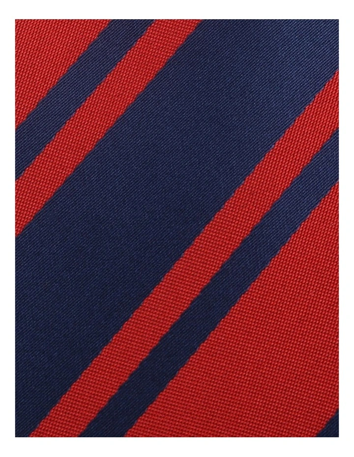 BLAQ STRIPE TIE RED/NAVY image 4