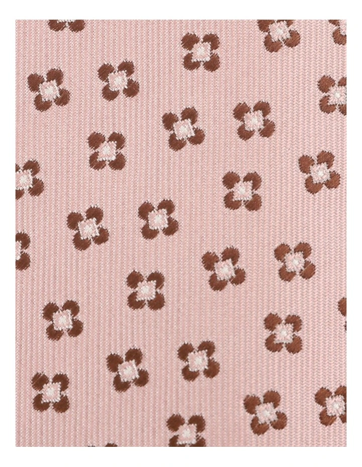 Floral Patterned Tie in Blush image 3
