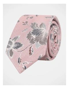 Large Floral Jacquard Tie