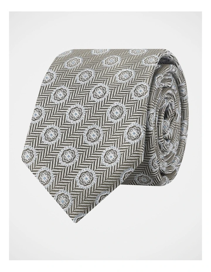 Herringbone Medallion Tie image 1