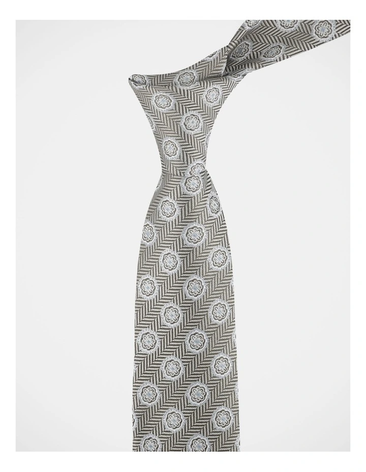 Herringbone Medallion Tie image 4