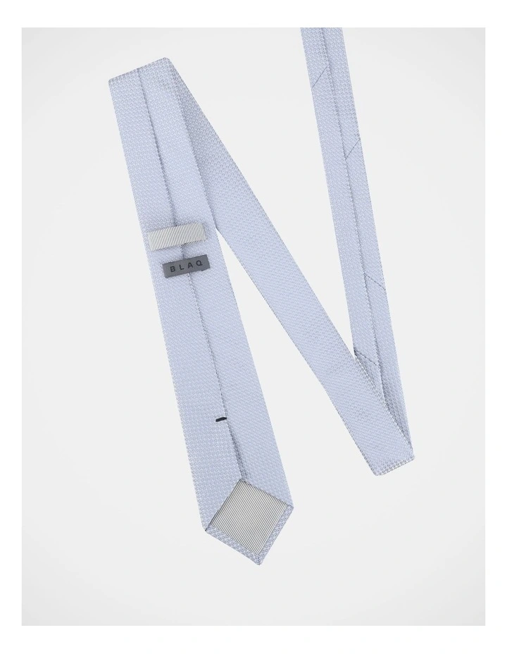 Textured Tie in Steel Blue image 2