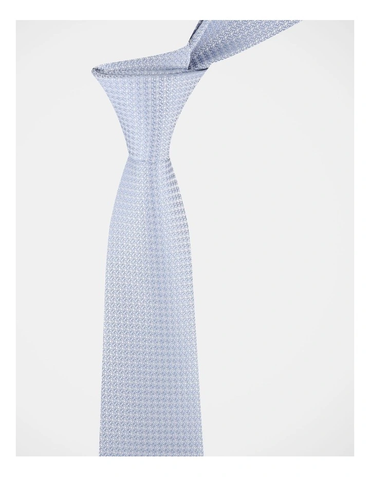Textured Tie in Steel Blue image 4