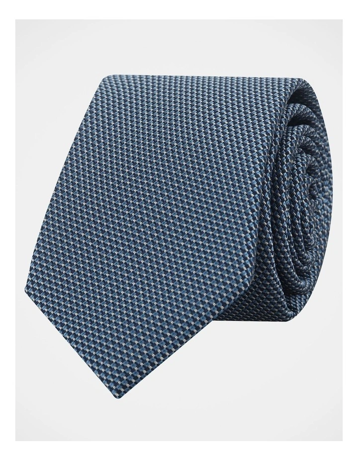 Textured Tie in Navy image 1