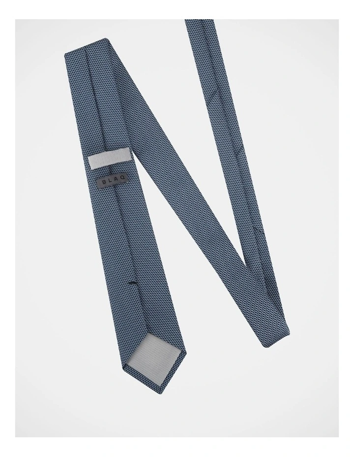 Textured Tie in Navy image 2