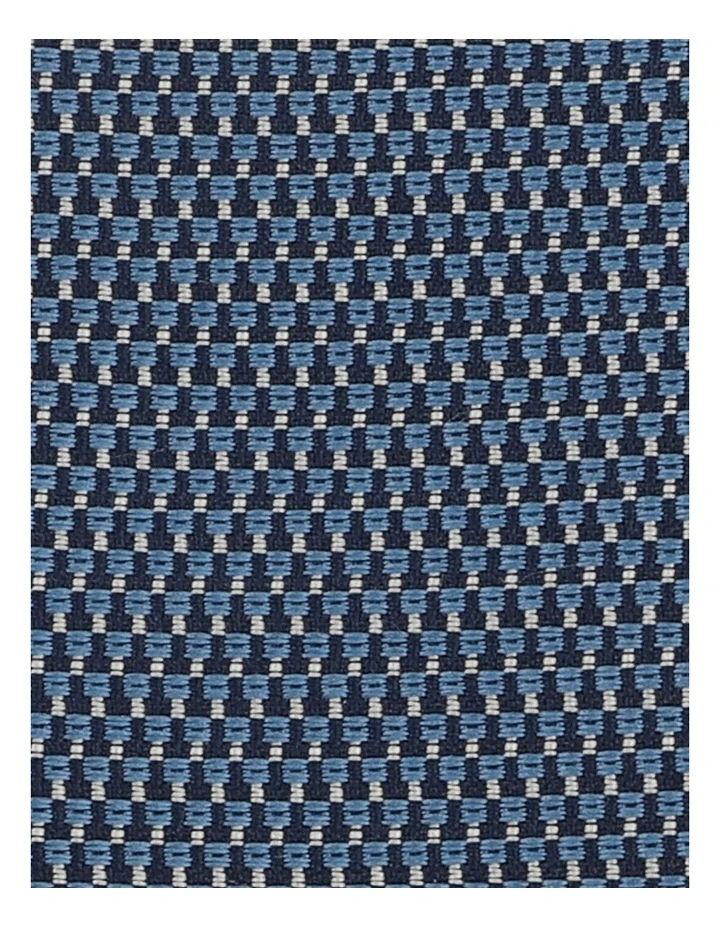 Textured Tie in Navy image 3