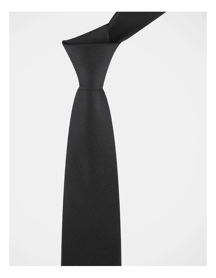 Tie Set With Tie Bar 2 Pack in Black and Grey image 5