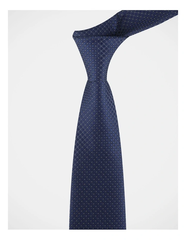 Tie Set With Tie Bar 2 Pack in Deep Khaki and Blue image 5