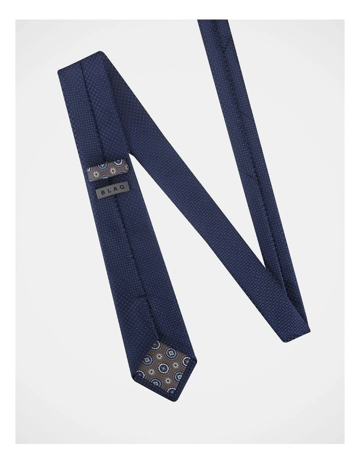 Tie Set With Tie Bar 2 Pack in Deep Khaki and Blue image 7