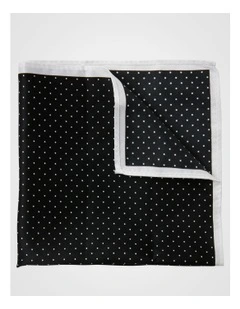 Black Dot Pocket Square