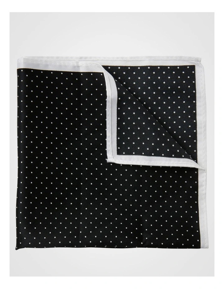 Black Dot Pocket Square image 1