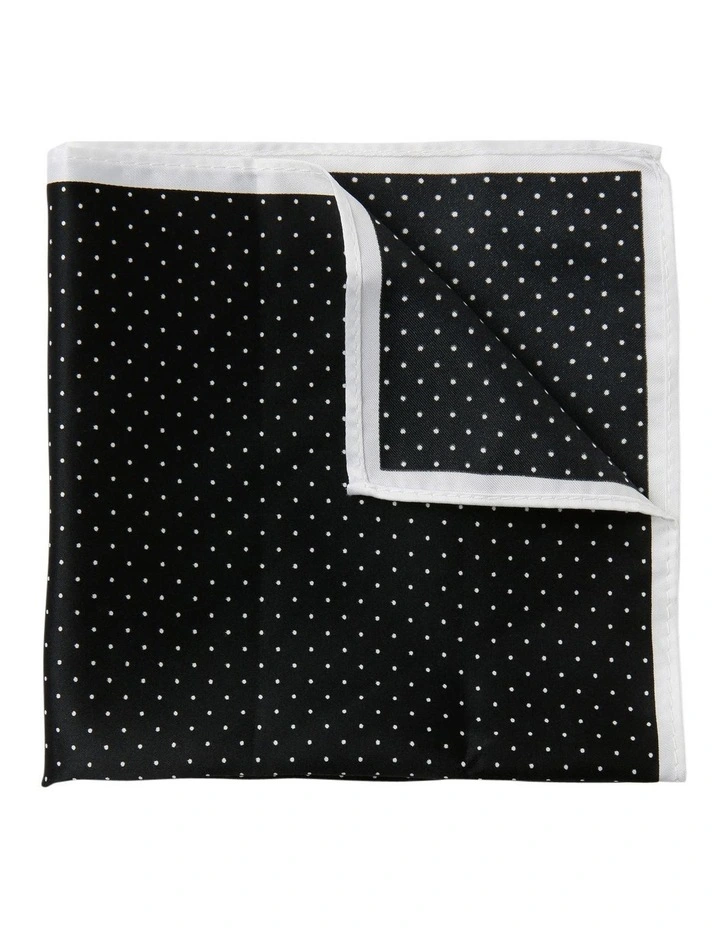 Black Dot Pocket Square image 2