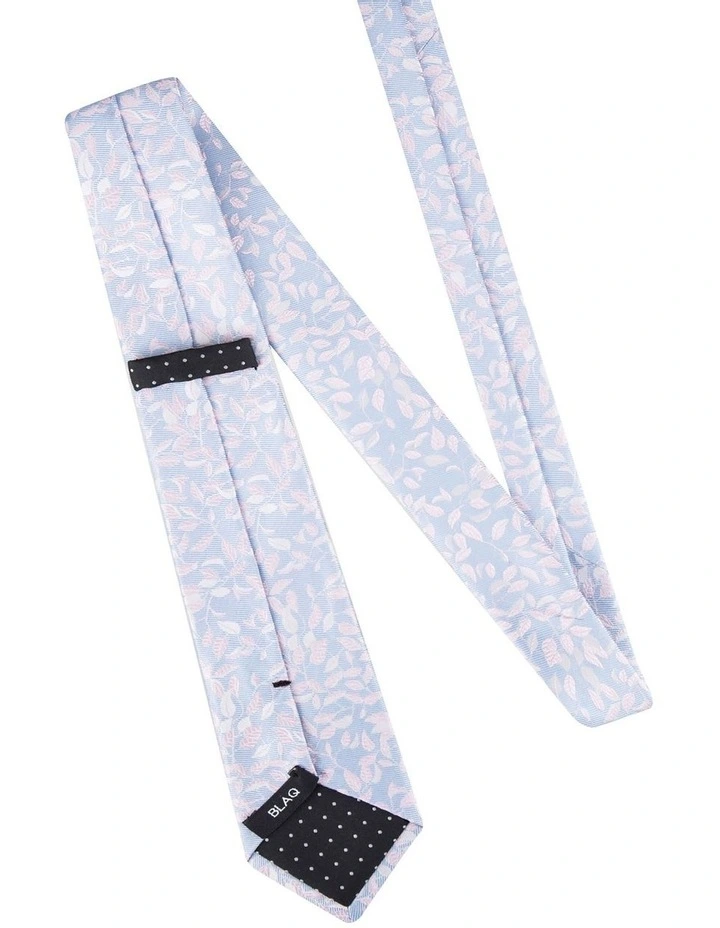Floral Silk Tie Blue image 2