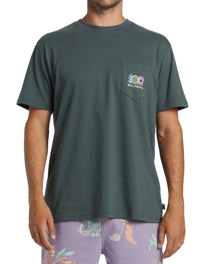 Troppo Pocket T-shirt in Green image 1