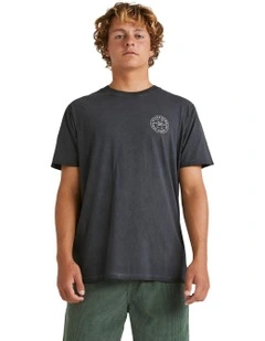 Big Wave Daz Short Sleeve T-shirt in Black