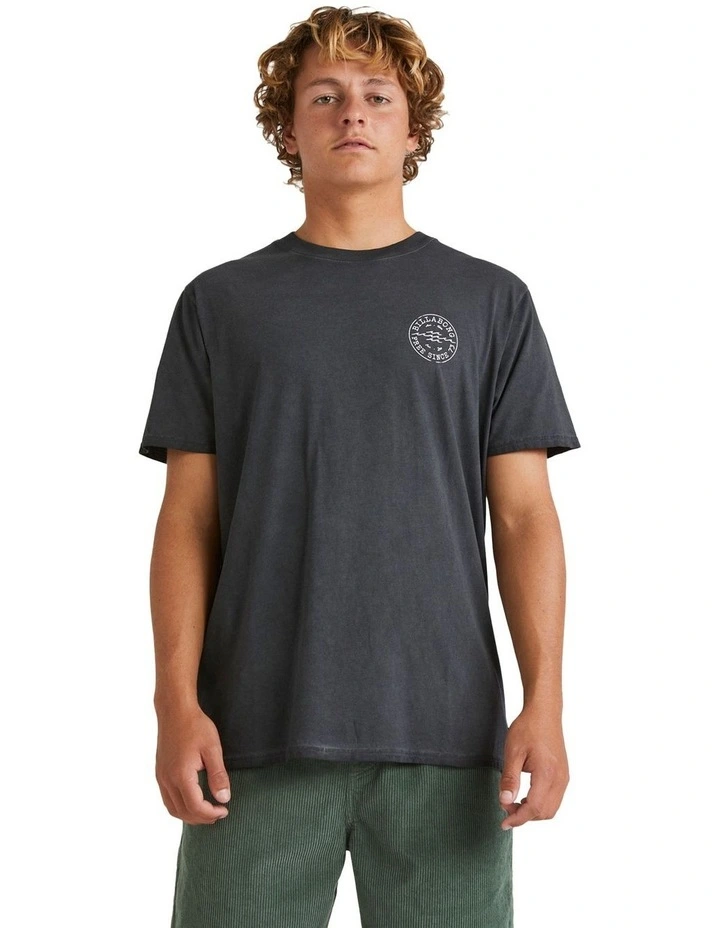Big Wave Daz Short Sleeve T-shirt in Black image 1
