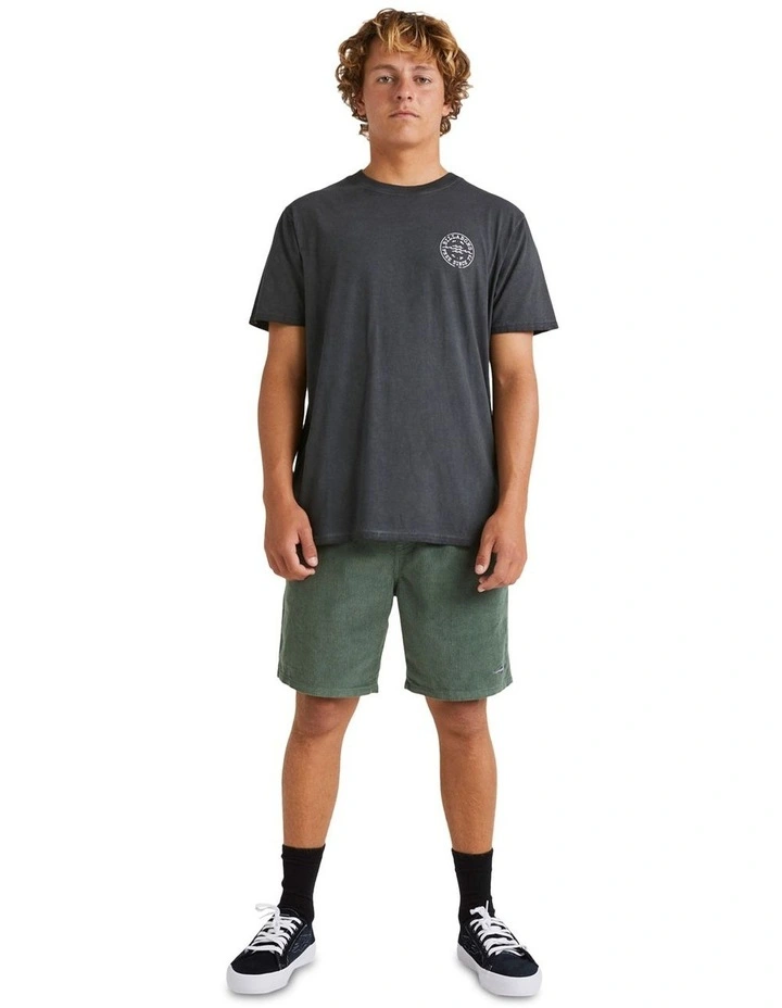 Big Wave Daz Short Sleeve T-shirt in Black image 5