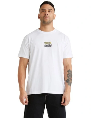 Electrical Short Sleeve Tee in White