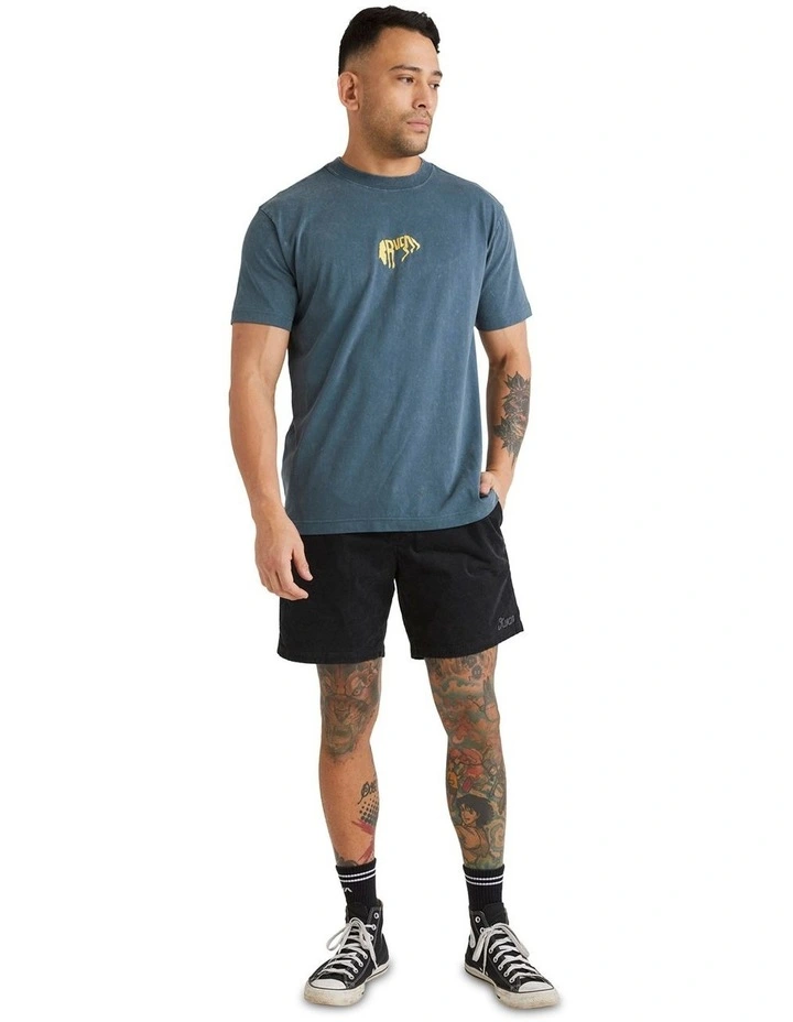 Buck Short Sleeve Tee in Blue image 5
