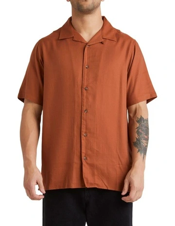 Daydream Short Sleeves Shirt in Mocha Bisque